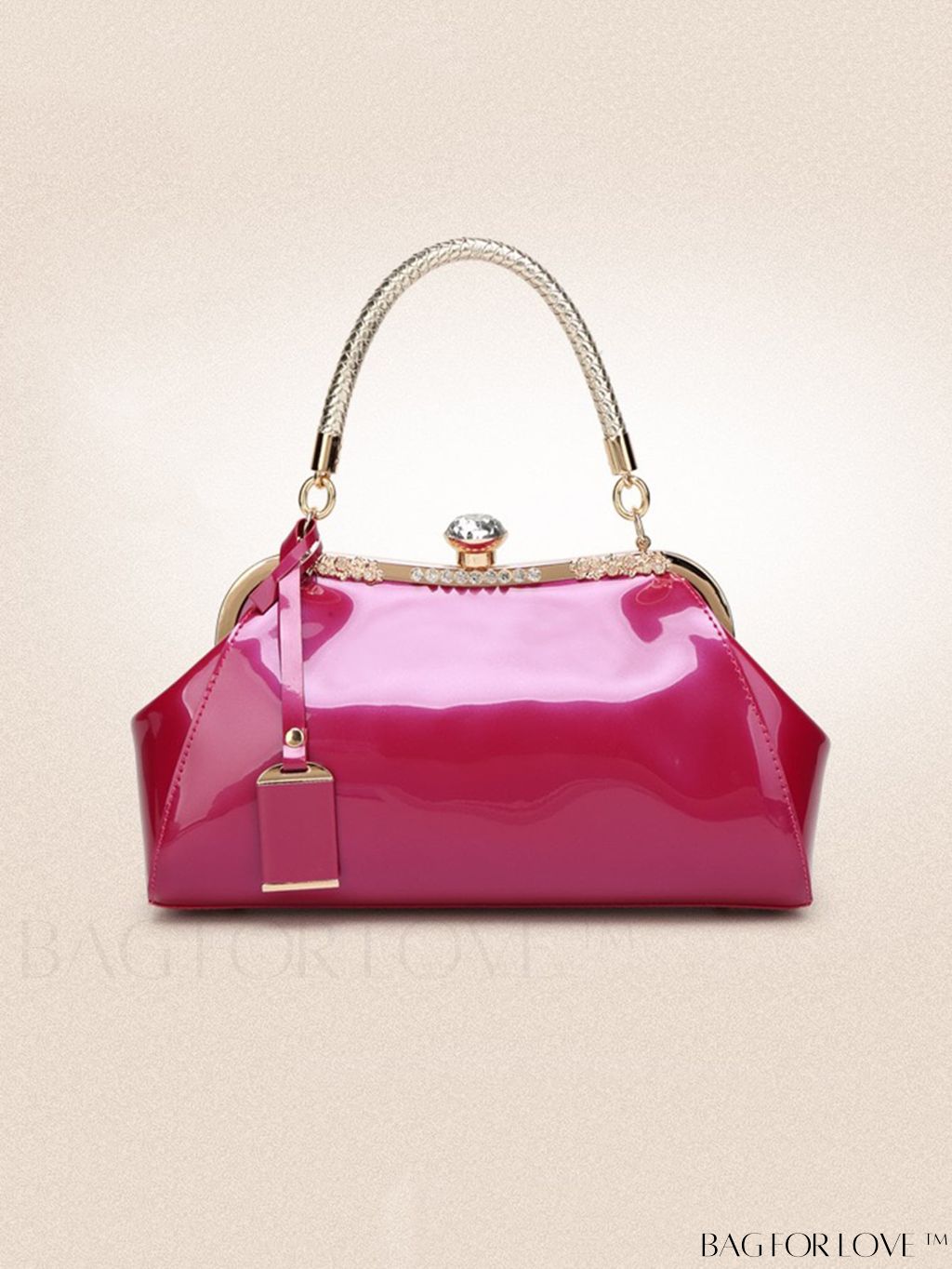 BagForLove - Stylish Top Handle Bag: Clasp Closure, Adjustable Shoulder Strap