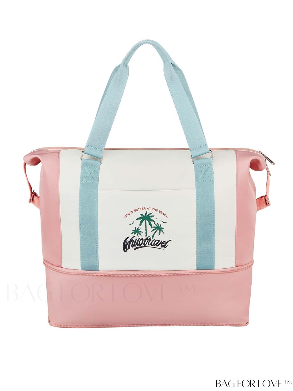 BagForLove - Stylish Expandable Travel Bag adorned with Alphabet Pattern for Ultimate Convenience