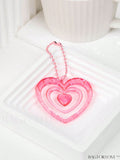 BagForLove - Stylish Heart Bag Charm: Elegant Keychain for Bag, Car, or Phone Decoration