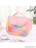 BagForLove - Waterproof PVC Toiletry Bag - Large Capacity, Portable and Two-toned Design