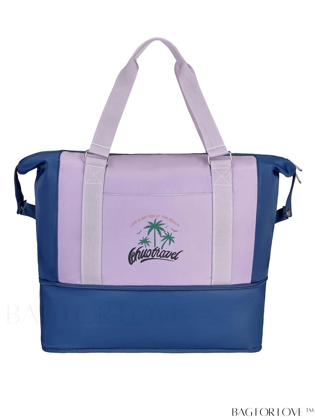 BagForLove - Stylish Expandable Travel Bag adorned with Alphabet Pattern for Ultimate Convenience