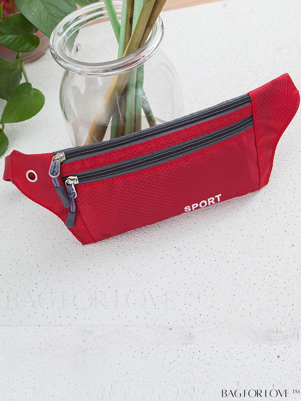 BagForLove - Letter Print Unisex Lightweight Waist Bag - Fashionable and Practical