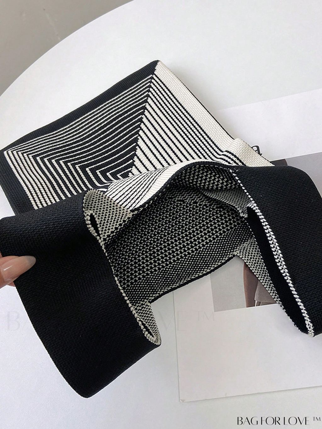 BagForLove - Compact Geometric Satchel with Twin Handles