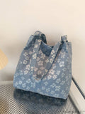 BagForLove - Stylish Jacquard Shopper Bag with Floral Design