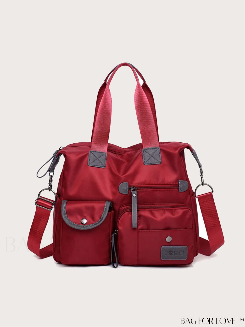 BagForLove - Waterproof Nylon Hand Bag: Womens Multi-Pocket Shoulder Crossbody for Travel and Everyday Use