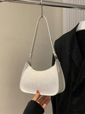 BagForLove - Refined Small Hobo Bag: Minimalist Elegance in Solid Color