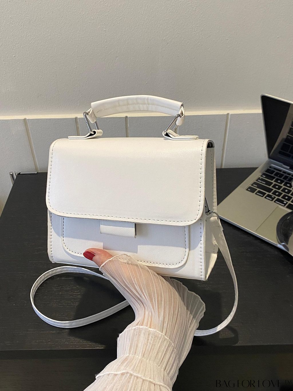 BagForLove - Minimalist Womens Clutch Purse - Elegant Small Square Handbag for Fashionable Style