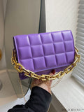 BagForLove - Compact Quilted Chain Square Bag with Subtle Detailing