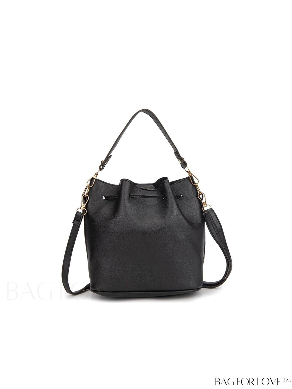 BagForLove - Stylish Drawstring Bucket Bag with Tassel Decor - Medium Size