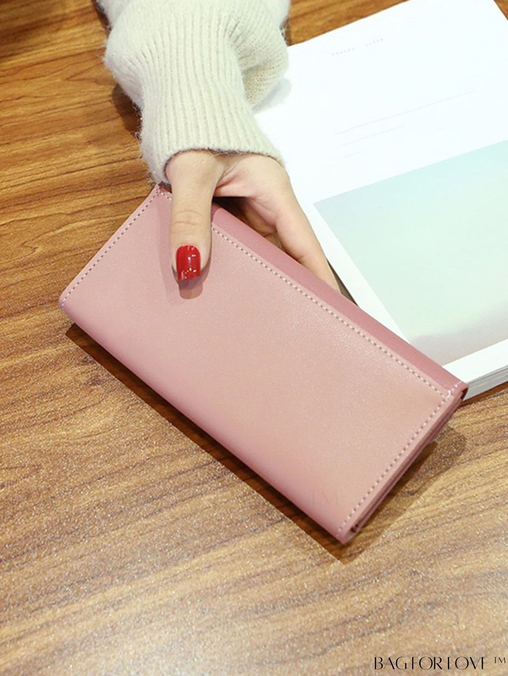 BagForLove - Stylish Personalized Long Wallet with Retro Charm and Versatile Multi-functionality