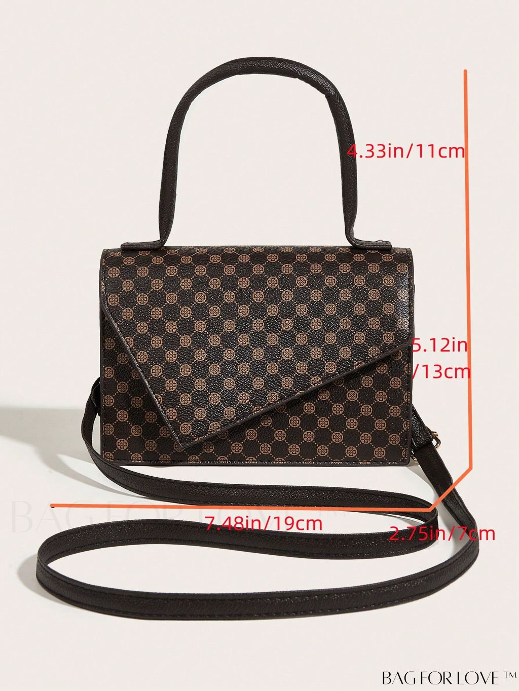 BagForLove - Crocodile Embossed Mini Flap Square Bag