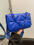 BagForLove - Compact Chain Flap Square Bag with Stylish Quilted Design