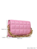 BagForLove - Compact Quilted Chain Square Bag with Subtle Detailing