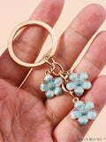 BagForLove - Customize Your Style: Exquisite Flower Charm Keychain for a Distinctive Touch