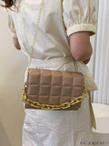 BagForLove - Compact Quilted Chain Square Bag with Subtle Detailing