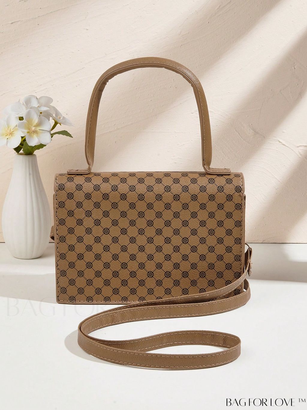 BagForLove - Crocodile Embossed Mini Flap Square Bag