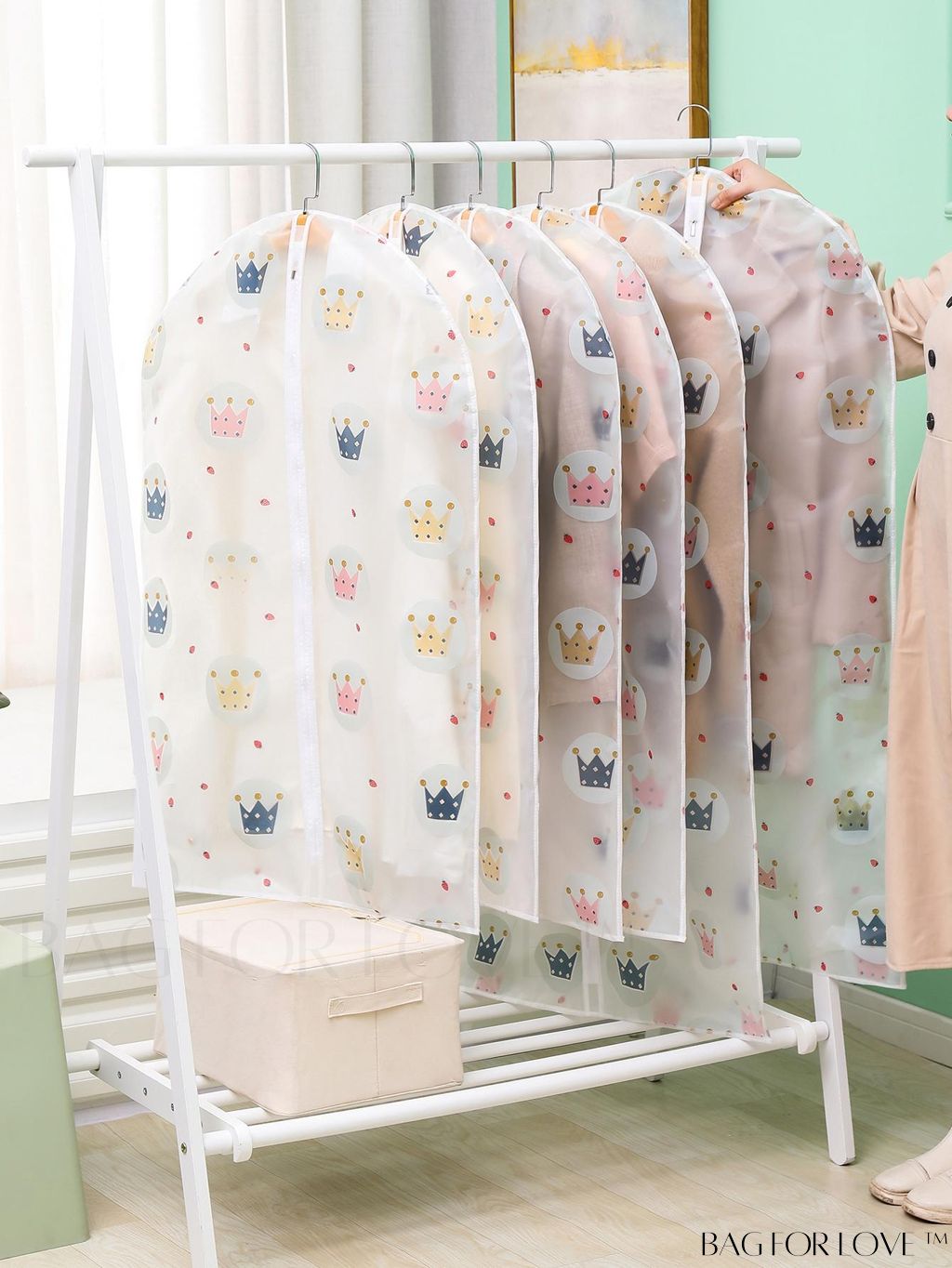 BagForLove - Translucent Cartoon Graphic Cloth Storage Bag - Organize in Style!