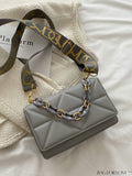 BagForLove - Compact Chain Flap Square Bag with Stylish Quilted Design