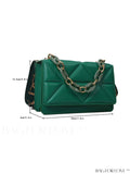 BagForLove - Compact Chain Flap Square Bag with Stylish Quilted Design