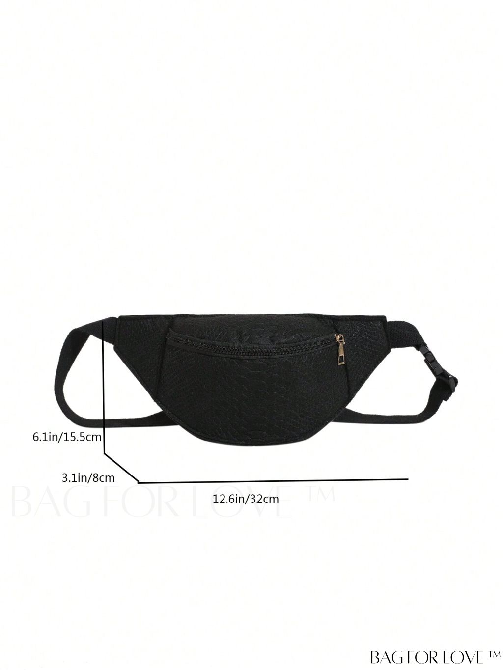 BagForLove - Orange Crocodile Embossed Fanny Pack: Stylish and Versatile Accessory