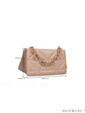 BagForLove - Compact Chain Flap Square Bag with Stylish Quilted Design