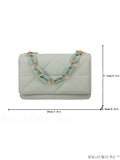 BagForLove - Compact Chain Flap Square Bag with Stylish Quilted Design