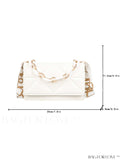 BagForLove - Compact Chain Flap Square Bag with Stylish Quilted Design
