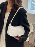 BagForLove - Refined Small Hobo Bag: Minimalist Elegance in Solid Color