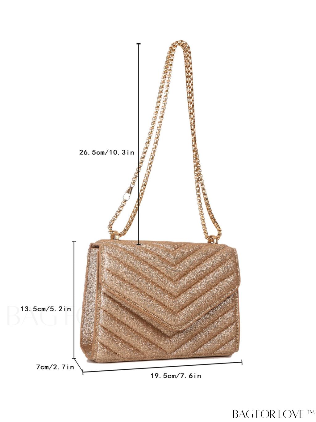 BagForLove - Compact Quilted Flap Shoulder Bag in Striking Neon Red