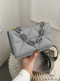 BagForLove - Compact Chain Flap Square Bag with Stylish Quilted Design