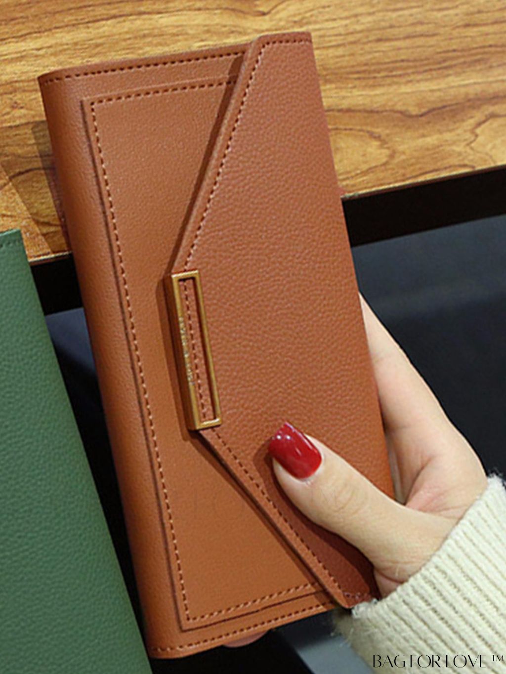 BagForLove - Stylish Personalized Long Wallet with Retro Charm and Versatile Multi-functionality