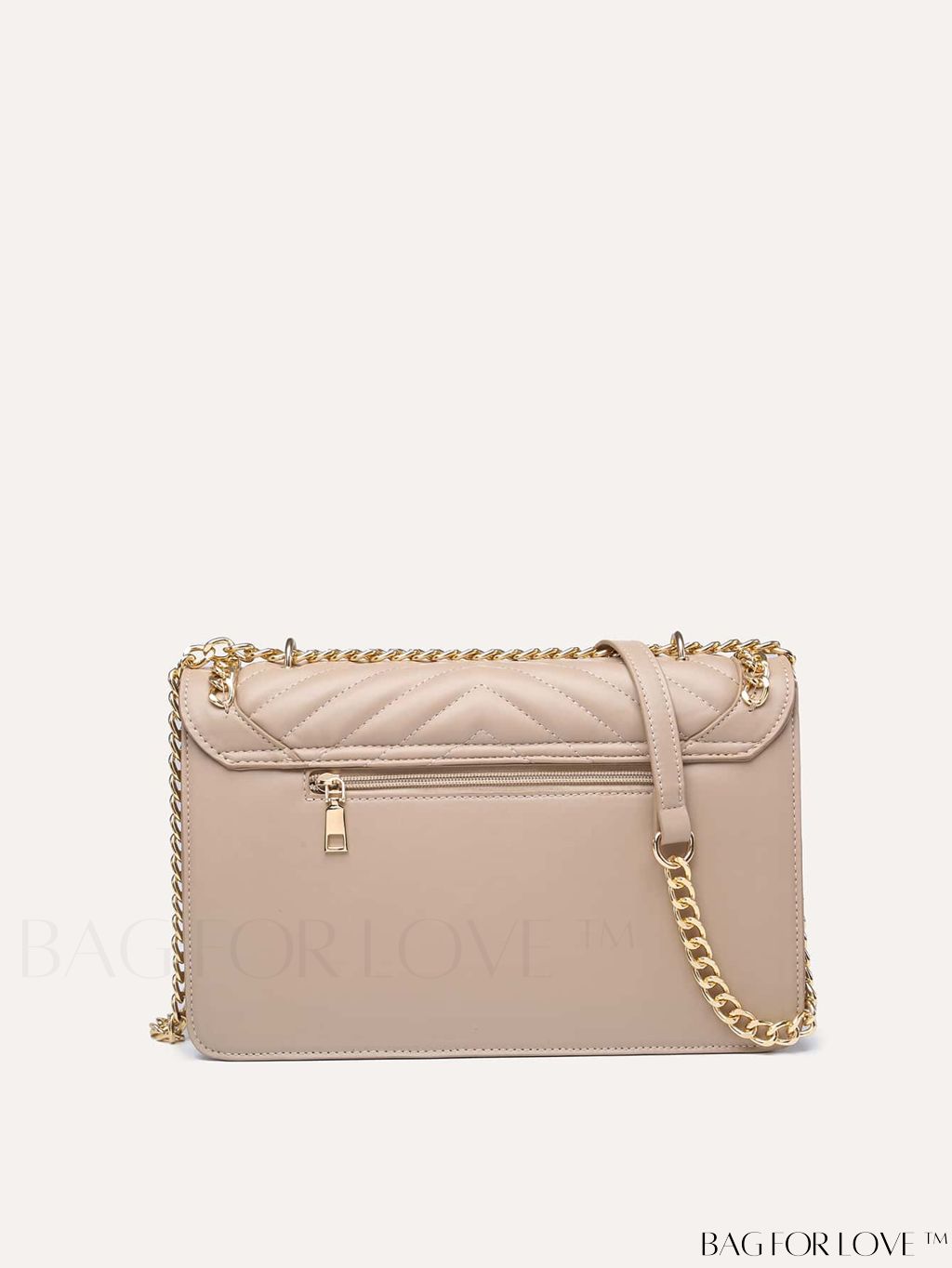 BagForLove - Chic Chevron Flap Square Bag with Chain Strap