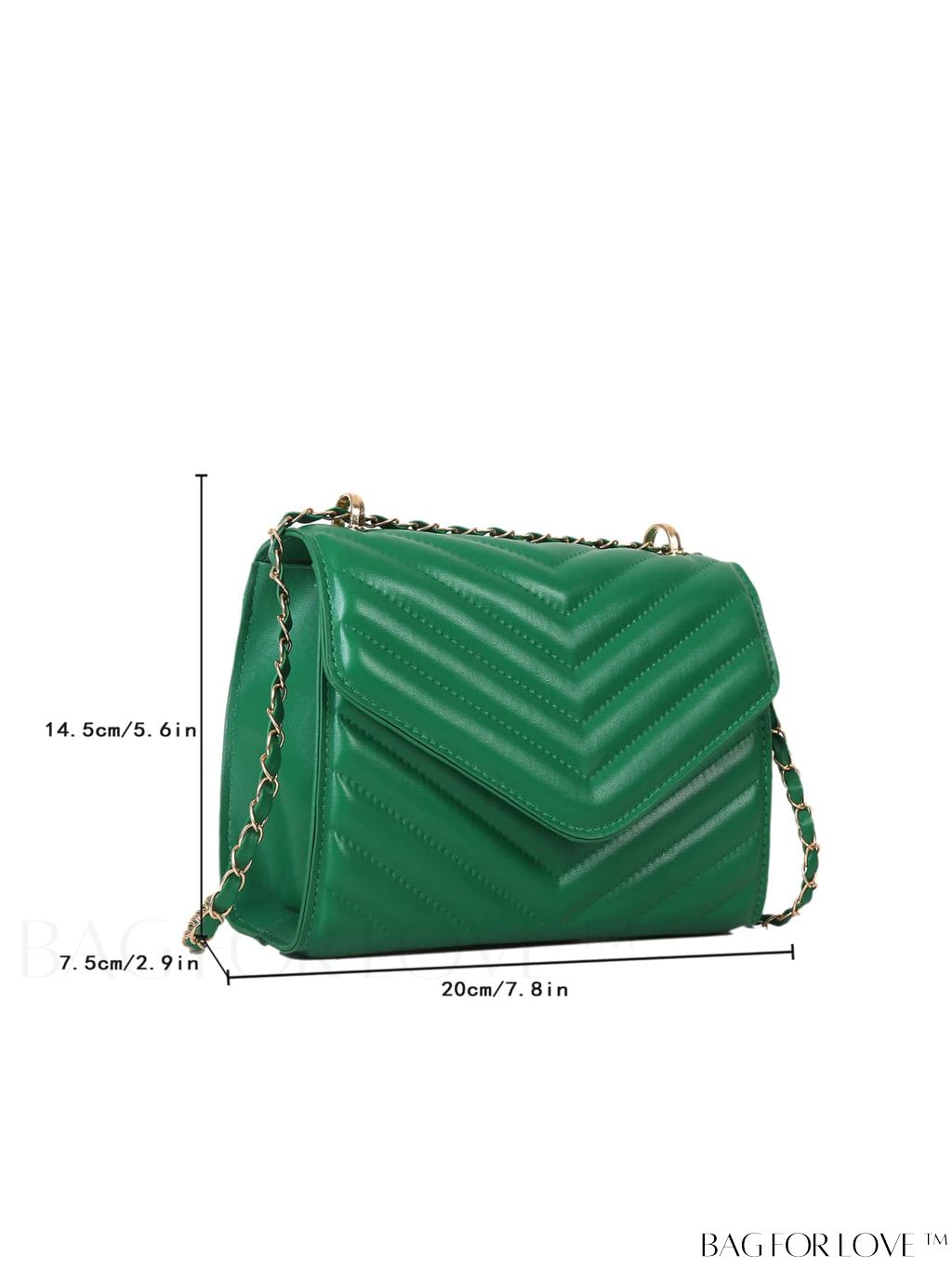 BagForLove - Compact Quilted Flap Shoulder Bag in Striking Neon Red