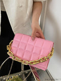 BagForLove - Compact Quilted Chain Square Bag with Subtle Detailing
