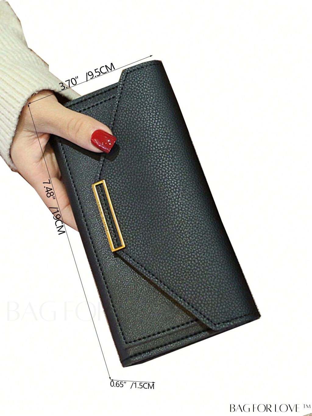 BagForLove - Stylish Personalized Long Wallet with Retro Charm and Versatile Multi-functionality