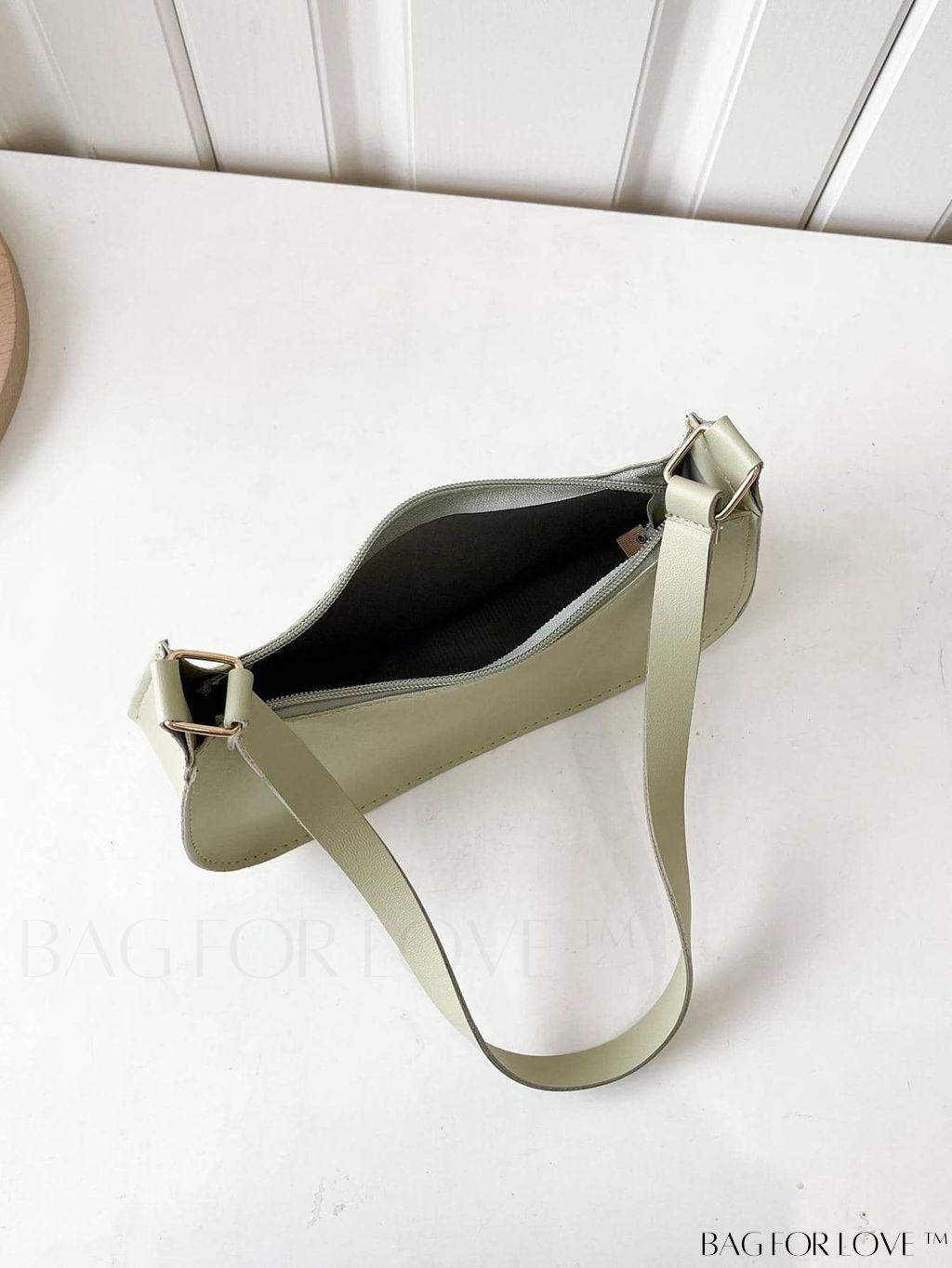 BagForLove - Refined Small Hobo Bag: Minimalist Elegance in Solid Color