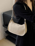 BagForLove - Refined Small Hobo Bag: Minimalist Elegance in Solid Color