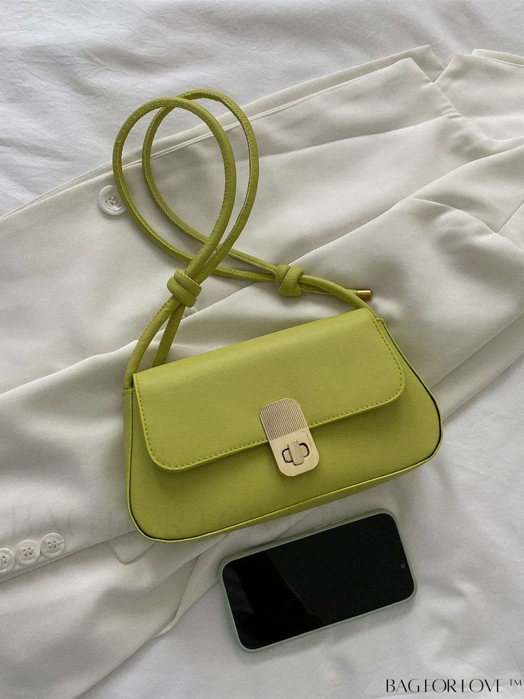 BagForLove - Sleek Flap Baguette Purse