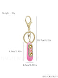 BagForLove - Rhinestone-Adorned Ballet Shoe Bag Charm: Stylish Key Chain for Elegant Appeal