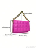 BagForLove - Compact Quilted Chain Square Bag with Subtle Detailing