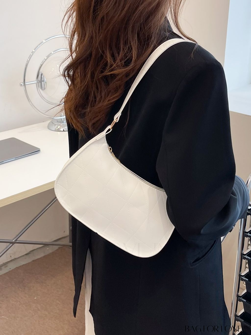 BagForLove - Refined Small Hobo Bag: Minimalist Elegance in Solid Color