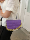 BagForLove - Compact Quilted Chain Square Bag with Subtle Detailing