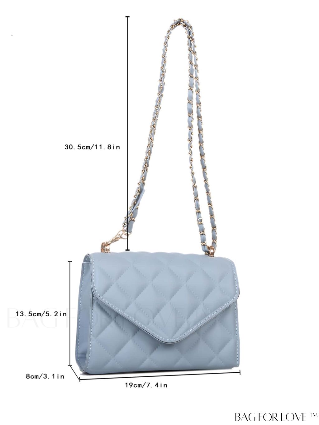 BagForLove - Compact Quilted Flap Shoulder Bag in Striking Neon Red