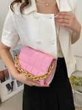 BagForLove - Compact Quilted Chain Square Bag with Subtle Detailing