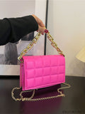 BagForLove - Compact Quilted Chain Square Bag with Subtle Detailing
