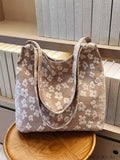 BagForLove - Stylish Jacquard Shopper Bag with Floral Design