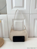 BagForLove - Refined Small Hobo Bag: Minimalist Elegance in Solid Color