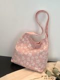 BagForLove - Stylish Jacquard Shopper Bag with Floral Design