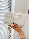 BagForLove - Compact Chain Flap Square Bag with Stylish Quilted Design
