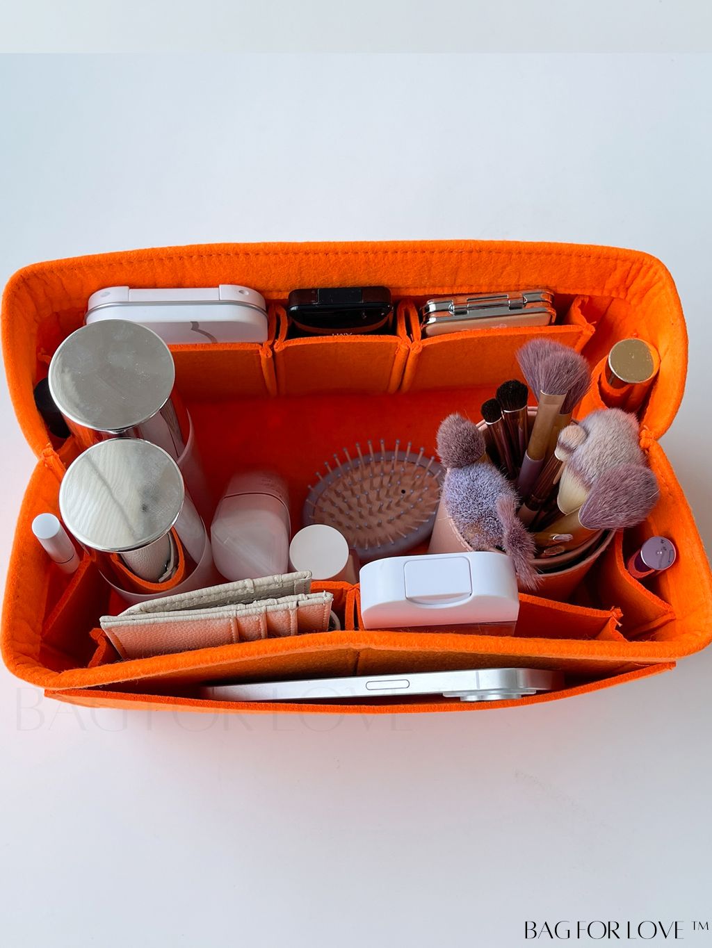 BagForLove - Streamlined Felt Khaki Tote Insert for Effortless Organization